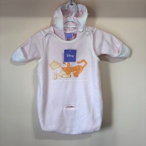 Disney Pooh & Tigger Baby Pink Infant Sleeping Bunting Bag for Car seat